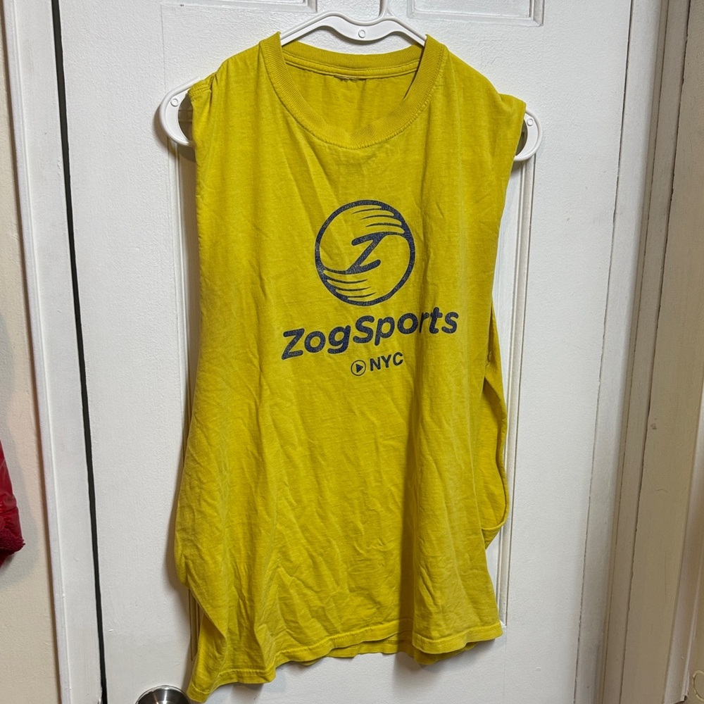 ZogSports Yellow Sleeveless Shirt